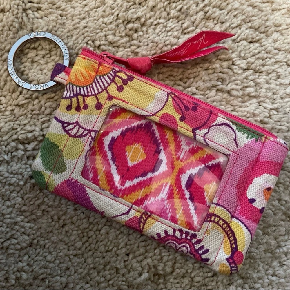 Vera Bradley Multicolor Floral ID Pouch